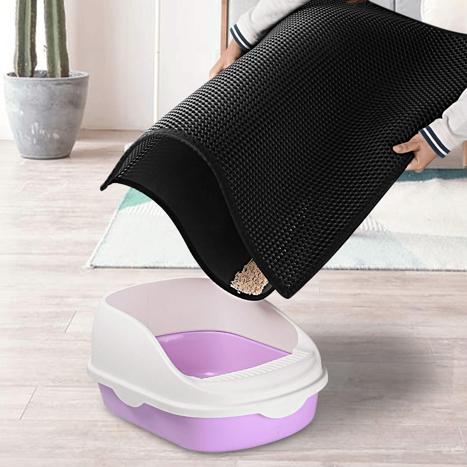 Cat Litter Mat Trapping Honeycomb Double Layer