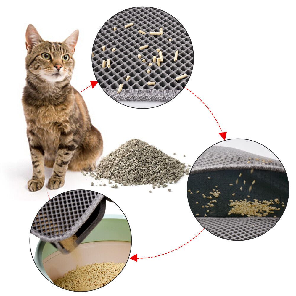 Cat Litter Mat Trapping Honeycomb Double Layer